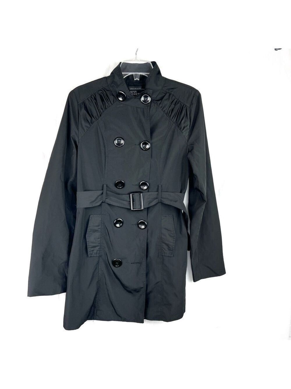 EUC-Urban Behavior Sexy Modern Edgy Generation DoubleBreasted Belted Trench Coat